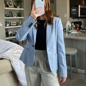 Banana Republic baby blue blazer size 0